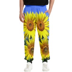 Sunflower Gift Men s Elastic Waist Pants by artworkshop