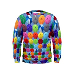 Umbrella Kids  Sweatshirt by artworkshop