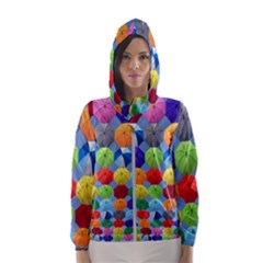 Umbrella Women s Hooded Windbreaker by artworkshop