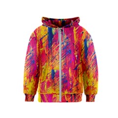 Various Colors Kids  Zipper Hoodie by artworkshop