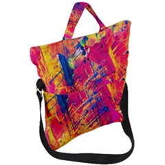 Various Colors Fold Over Handle Tote Bag by artworkshop