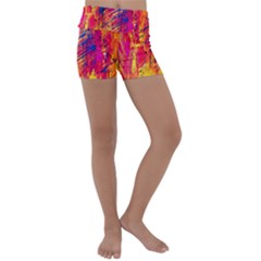 Various Colors Kids  Lightweight Velour Yoga Shorts by artworkshop