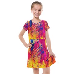 Various Colors Kids  Cross Web Dress