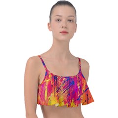 Various Colors Frill Bikini Top