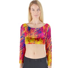 Various Colors Long Sleeve Crop Top by artworkshop