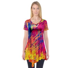 Various Colors Short Sleeve Tunic  by artworkshop