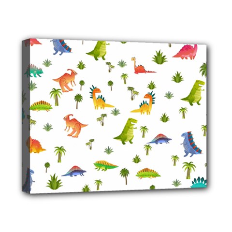 Vector Baby Dino Seamless Pattern Canvas 10  X 8  (stretched) by Grandong