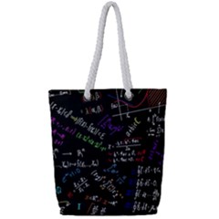 Mathematics  Physics Maths Math Pattern Full Print Rope Handle Tote (small) by Grandong