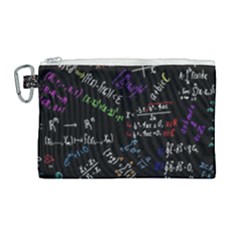 Mathematics  Physics Maths Math Pattern Canvas Cosmetic Bag (large) by Grandong