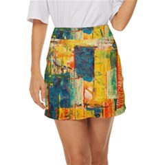 Wall Art Mini Front Wrap Skirt