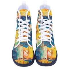 Wall Art Women s High-top Canvas Sneakers by artworkshop