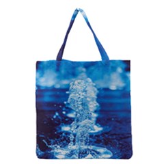 Water Blue Wallpaper Grocery Tote Bag