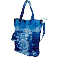 Water Blue Wallpaper Shoulder Tote Bag by artworkshop