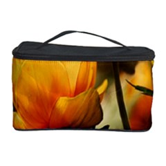 Yellow Butterfly Flower Cosmetic Storage Case