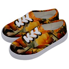 Yellow Butterfly Flower Kids  Classic Low Top Sneakers by artworkshop