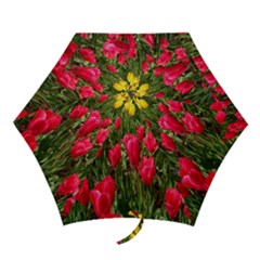 Yellow Pink Red Flowers Mini Folding Umbrellas