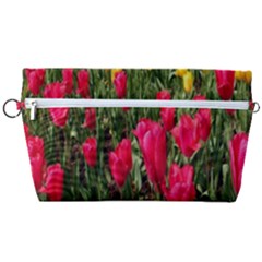 Yellow Pink Red Flowers Handbag Organizer