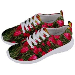 Yellow Pink Red Flowers Men s Lightweight Sports Shoes by artworkshop