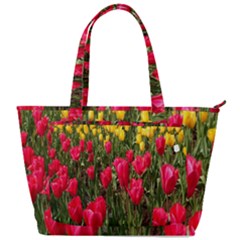 Yellow Pink Red Flowers Back Pocket Shoulder Bag  by artworkshop