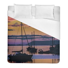 Twilight Over Ushuaia Port Duvet Cover (full/ Double Size) by dflcprintsclothing