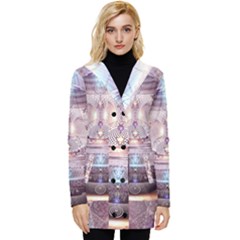 Cosmic Egg Sacred Geometry Art Button Up Hooded Coat  by Grandong