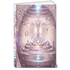 Cosmic Egg Sacred Geometry Art 8  X 10  Hardcover Notebook