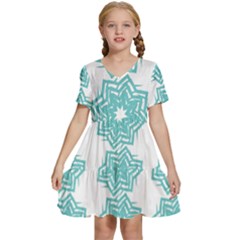 Cloth-design-star Kids  Short Sleeve Tiered Mini Dress by Shoiketstore2023