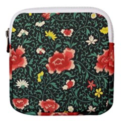 Background Vintage Japanese Design Mini Square Pouch