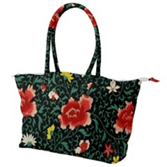 Background Vintage Japanese Design Canvas Shoulder Bag