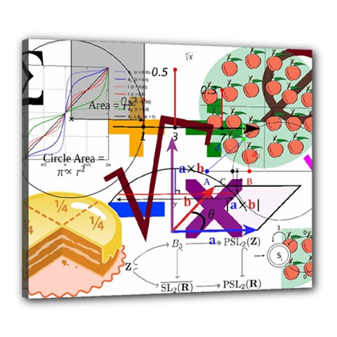 Mathematics Formula Physics School Canvas 24  X 20  (stretched) by Grandong