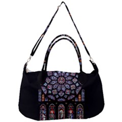 Chartres Cathedral Notre Dame De Paris Stained Glass Removable Strap Handbag by Grandong