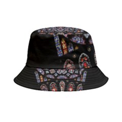 Chartres Cathedral Notre Dame De Paris Stained Glass Inside Out Bucket Hat by Grandong