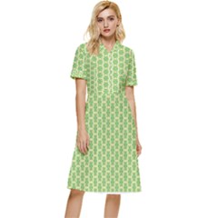 Another-green-design Another-green-design Button Top Knee Length Dress