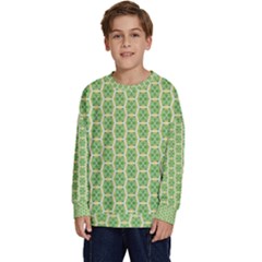 Another-green-design Another-green-design Kids  Crewneck Sweatshirt by Shoiketstore2023