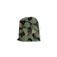 Autumn Fallen Leaves Dried Leaves Drawstring Pouch (xs) by Grandong