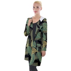 Autumn Fallen Leaves Dried Leaves Hooded Pocket Cardigan by Grandong