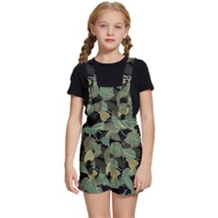 Autumn Fallen Leaves Dried Leaves Kids  Short Overalls by Grandong