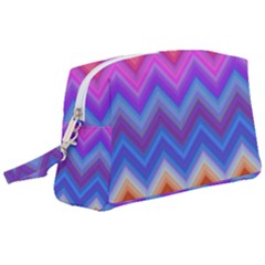 Pattern Chevron Zigzag Background Wristlet Pouch Bag (large) by Grandong