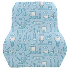 Dentist Blue Seamless Pattern Car Seat Back Cushion  by Grandong