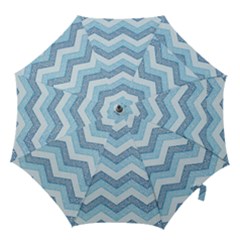 Seamless Pattern Of Cute Summer Blue Line Zigzag Hook Handle Umbrellas (medium) by Grandong