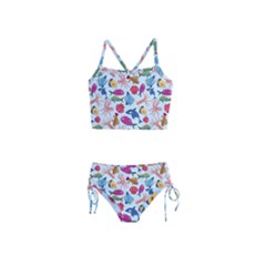 Sea Creature Themed Artwork Underwater Background Pictures Girls  Tankini Swimsuit by Grandong