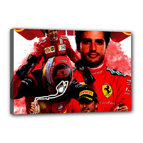 Carlos Sainz Canvas 18  X 12  (stretched) by Boster123