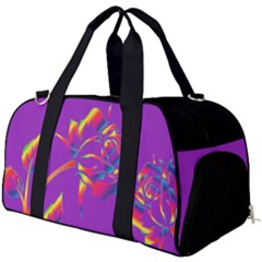 Rainbow Rose Burner Gym Duffel Bag by Intrinketly777