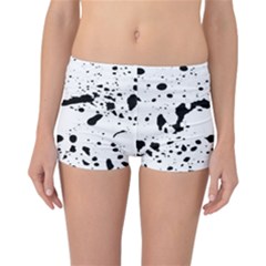 Monochrome Mirage  Reversible Boyleg Bikini Bottoms by dflcprintsclothing