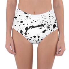 Monochrome Mirage  Reversible High-waist Bikini Bottoms by dflcprintsclothing