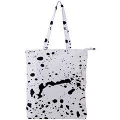 Monochrome Mirage  Double Zip Up Tote Bag by dflcprintsclothing