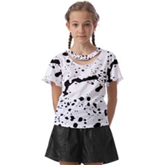 Monochrome Mirage  Kids  Front Cut Tee by dflcprintsclothing