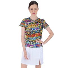 Supersonic Sunblast Women s Sports Top by chellerayartisans