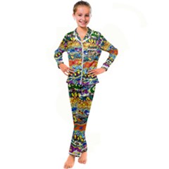 Supersonic Sunblast Kids  Satin Long Sleeve Pajamas Set