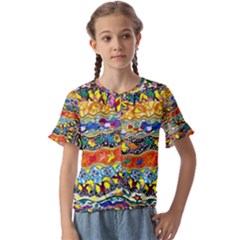 Supersonic Sunblast Kids  Cuff Sleeve Scrunch Bottom Tee